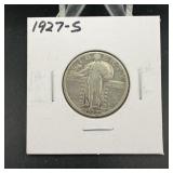 1927-S Standing Liberty Silver Quarter