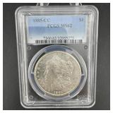 1885-cc Pcgs Ms62 Morgan Silver Dollar