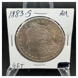 1883-s Au Morgan Silver Dollar