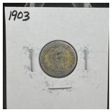1903 Barber Silver Dime