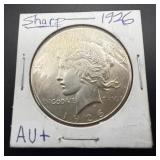 1926 Peace Silver Dollar Sharp Au+