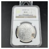 1878 8 Tail Feathers Morgan Silver Dollar Ngc Ms63