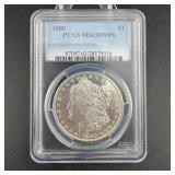 1880 Morgan Silver Dollar Pcgs Ms63dmpl