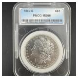 1880-s Pncg Ms66 Morgan Silver Dollar
