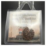 1786 Dutch East India Company Copper Double Duit