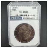 1878-s Pci Ms66+ Dmpl Morgan Silver Dollar