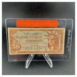1954-58 Military payment certificate  50 cents kor