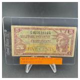1968-69 military payment certificate note vietnam