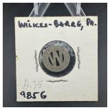 vintage wilkesBarre Pa transit token