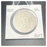 1807 Capped Bust Silver Half Dollar