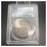 1813 Capped Bust Silver Half Dollar Pcgs F15