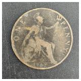 1901 Queen Victoria British Penny