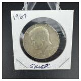 1967 Kennedy Silver Half Dollar 40%