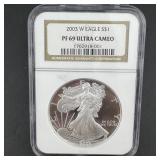 2003-w Ngc Pf69 Ultra Cameo American Silver Eagle