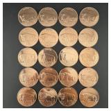 (20) Bison Copper Rounds
