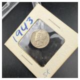 1943 Mercury Silver Dime