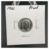 1961 Proof Roosevelt Dime