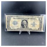 1923 $ 1 silver certificate HORSEBLANKET LARGE NOT