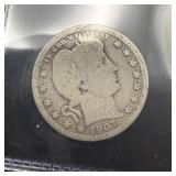 1907-s Barber Silver Quarter