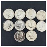 (10) Bu 2025 Kennedy Half Dollars