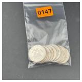(10) Bu 2025 Kennedy Half Dollars
