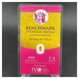 Benchmark Strategic Metals 1/4 Grain Gold Bar