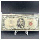 1963 Red Seal $5 United States Note