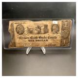 1841 Farmers Bank Bucks County $1 Obsolete Note