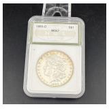 1883o Morgan Dollar  Ms67 Ngs Toning