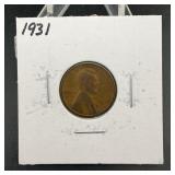 1931 Lincoln Wheat Cent