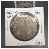 1824/1 Variety Capped Bust Silver Half Dollar