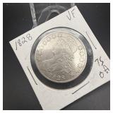 1828 Capped Bust Silver Half Dollar
