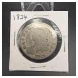 1826 Capped Bust Silver Half Dollar