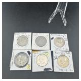 6 coin Kennedy half lot hi grade