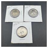3 coin Washington quarter lot  hi grade S mint