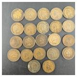(22) Indian Head Cents