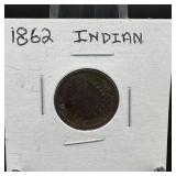 1862 Indian Head Cent
