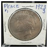 1923 Peace Silver Dollar