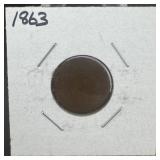 1863 Indian Head Cent