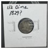 1829??? Capped Bust 1/2 Dime, Date Not Readable