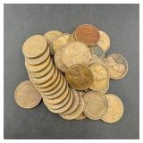 (35) Wheat Cent Pennies