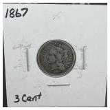 1867 Three Cent Nickel