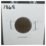 1868 Indian Head Cent
