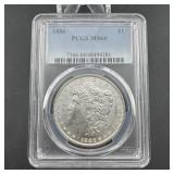1886 Morgan Silver Dollar PCGS MS64