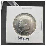 1967 Kennedy Silver Half Dollar 40% Silver