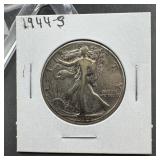 1944-S Walking Liberty Silver Half Dollar
