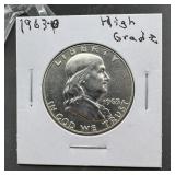1963 Franklin Silver Half Dollar High Grade
