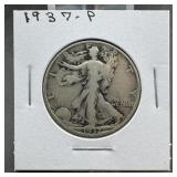 1935-P Walking Liberty Silver Half Dollar