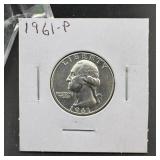 1961 Washington Silver Quarter