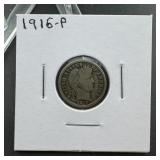 1916 Barber Silver Dime